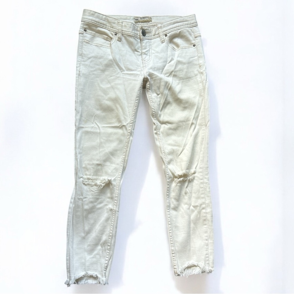 Free People Distressed Ankle Jeans
